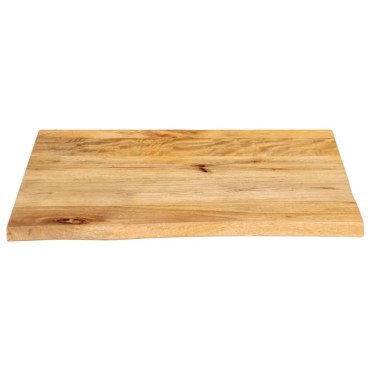 vidaXL Επιφάνεια Τραπεζιού 80x80x2,5cm Live Edge Μασίφ Ξύλο Μάνγκο 1 τεμ.