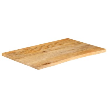 vidaXL Επιφάνεια Τραπεζιού 70x60x3,8cm Live Edge Μασίφ Ξύλο Μάνγκο 1 τεμ.