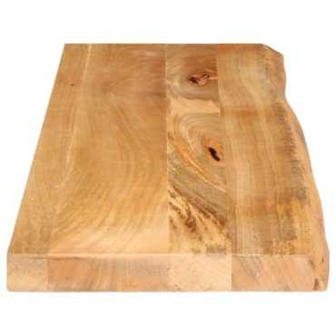 vidaXL Επιφάνεια Τραπεζιού 120x30x2,5cm Live Edge Μασίφ Ξύλο Μάνγκο 1 τεμ.