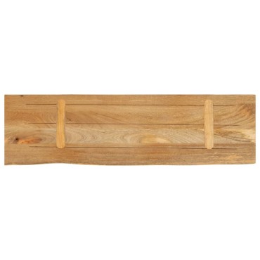 vidaXL Επιφάνεια Τραπεζιού 120x30x2,5cm Live Edge Μασίφ Ξύλο Μάνγκο 1 τεμ.