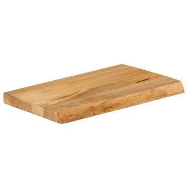 vidaXL Επιφάνεια Τραπεζιού 60x30x2,5cm Live Edge Μασίφ Ξύλο Μάνγκο 1 τεμ.