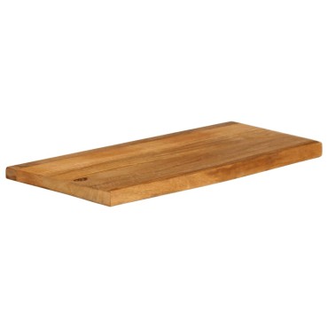 vidaXL Επιφάνεια Τραπεζιού 90x20x2,5cm Live Edge Μασίφ Ξύλο Μάνγκο 1 τεμ.