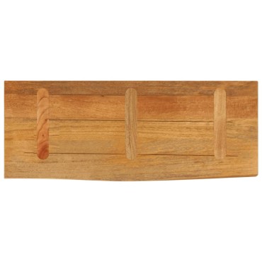 vidaXL Επιφάνεια Τραπεζιού 90x20x2,5cm Live Edge Μασίφ Ξύλο Μάνγκο 1 τεμ.