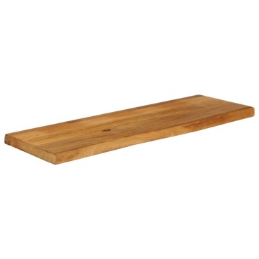 vidaXL Επιφάνεια Τραπεζιού 110x30x2,5cm Live Edge Μασίφ Ξύλο Μάνγκο 1 τεμ.