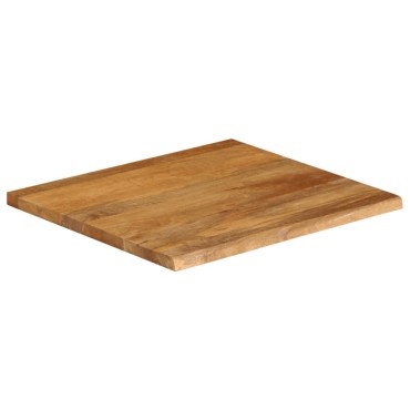 vidaXL Επιφάνεια Τραπεζιού 40x40x2,5cm Live Edge Μασίφ Ξύλο Μάνγκο 1 τεμ.