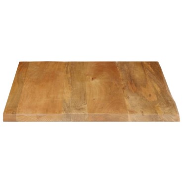 vidaXL Επιφάνεια Τραπεζιού 40x40x2,5cm Live Edge Μασίφ Ξύλο Μάνγκο 1 τεμ.