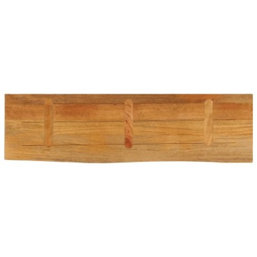 vidaXL Επιφάνεια Τραπεζιού 110x40x2,5cm Live Edge Μασίφ Ξύλο Μάνγκο 1 τεμ.