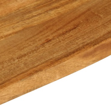 vidaXL Επιφάνεια Τραπεζιού 110x40x2,5cm Live Edge Μασίφ Ξύλο Μάνγκο 1 τεμ.