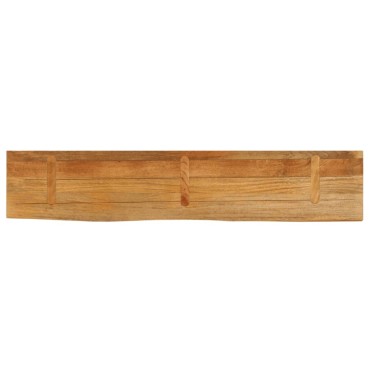 vidaXL Επιφάνεια Τραπεζιού 140x40x2,5cm Live Edge Μασίφ Ξύλο Μάνγκο 1 τεμ.