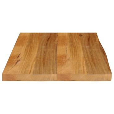 vidaXL Επιφάνεια Τραπεζιού 80x60x2,5cm Live Edge Μασίφ Ξύλο Μάνγκο 1 τεμ.