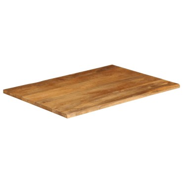 vidaXL Επιφάνεια Τραπεζιού 90x80x2,5cm Live Edge Μασίφ Ξύλο Μάνγκο 1 τεμ.