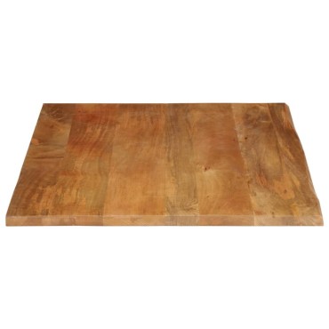 vidaXL Επιφάνεια Τραπεζιού 90x80x2,5cm Live Edge Μασίφ Ξύλο Μάνγκο 1 τεμ.