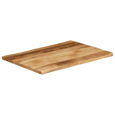 vidaXL Επιφάνεια Τραπεζιού 90x60x3,8cm Live Edge Μασίφ Ξύλο Μάνγκο 1 τεμ.