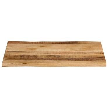 vidaXL Επιφάνεια Τραπεζιού 90x60x3,8cm Live Edge Μασίφ Ξύλο Μάνγκο 1 τεμ.