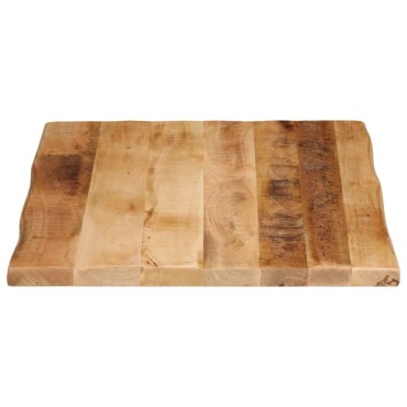 vidaXL Επιφάνεια Τραπεζιού 90x60x3,8cm Live Edge Μασίφ Ξύλο Μάνγκο 1 τεμ.