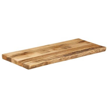 vidaXL Επιφάνεια Τραπεζιού 80x40x2,5cm Live Edge Μασίφ Ξύλο Μάνγκο 1 τεμ.