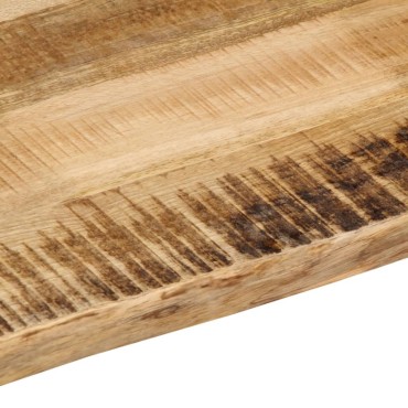 vidaXL Επιφάνεια Τραπεζιού 80x40x2,5cm Live Edge Μασίφ Ξύλο Μάνγκο 1 τεμ.