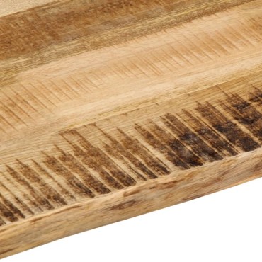 vidaXL Επιφάνεια Τραπεζιού 60x60x2,5cm Live Edge Μασίφ Ξύλο Μάνγκο 1 τεμ.