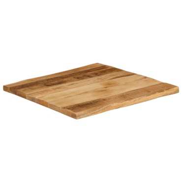 vidaXL Επιφάνεια Τραπεζιού 80x80x3,8cm Live Edge Μασίφ Ξύλο Μάνγκο 1 τεμ.