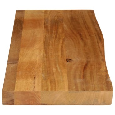 vidaXL Επιφάνεια Τραπεζιού 120x20x2,5cm Live Edge Μασίφ Ξύλο Μάνγκο 1 τεμ.