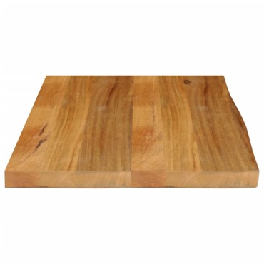 vidaXL Επιφάνεια Τραπεζιού 70x60x2,5cm Live Edge Μασίφ Ξύλο Μάνγκο 1 τεμ.