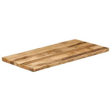 vidaXL Επιφάνεια Τραπεζιού 110x60x3,8cm Live Edge Μασίφ Ξύλο Μάνγκο 1 τεμ.