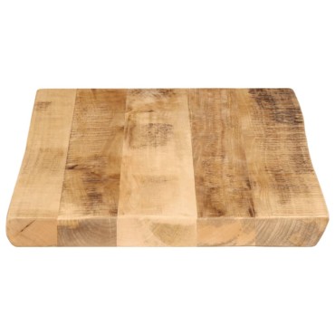 vidaXL Επιφάνεια Τραπεζιού 50x40x2,5cm Live Edge Μασίφ Ξύλο Μάνγκο 1 τεμ.