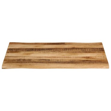 vidaXL Επιφάνεια Τραπεζιού 100x80x2,5cm Live Edge Μασίφ Ξύλο Μάνγκο 1 τεμ.