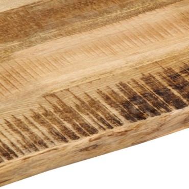 vidaXL Επιφάνεια Τραπεζιού 100x80x2,5cm Live Edge Μασίφ Ξύλο Μάνγκο 1 τεμ.