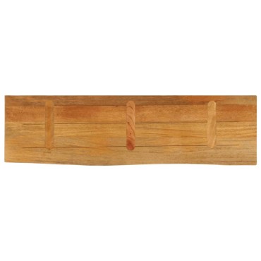 vidaXL Επιφάνεια Τραπεζιού 100x30x2,5cm Live Edge Μασίφ Ξύλο Μάνγκο 1 τεμ.