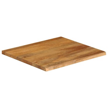 vidaXL Επιφάνεια Τραπεζιού 80x80x2,5cm Live Edge Μασίφ Ξύλο Μάνγκο 1 τεμ.