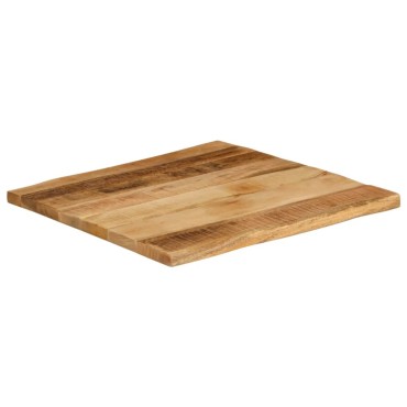 vidaXL Επιφάνεια Τραπεζιού 60x60x3,8cm Live Edge Μασίφ Ξύλο Μάνγκο 1 τεμ.