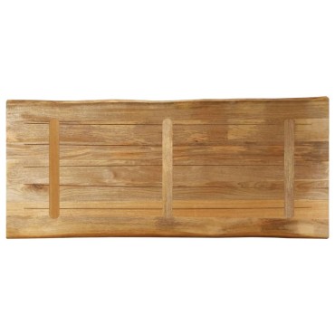 vidaXL Επιφάνεια Τραπεζιού 140x60x2,5cm Live Edge Μασίφ Ξύλο Μάνγκο 1 τεμ.