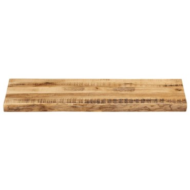 vidaXL Επιφάνεια Τραπεζιού 90x40x2,5cm Live Edge Μασίφ Ξύλο Μάνγκο 1 τεμ.