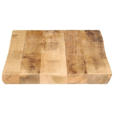 vidaXL Επιφάνεια Τραπεζιού 60x40x3,8cm Live Edge Μασίφ Ξύλο Μάνγκο 1 τεμ.