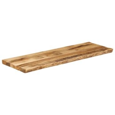 vidaXL Επιφάνεια Τραπεζιού 110x40x2,5cm Live Edge Μασίφ Ξύλο Μάνγκο 1 τεμ.