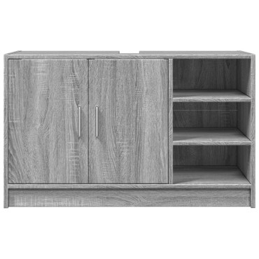 vidaXL Ντουλάπι Νιπτήρα Grey Sonoma 90x29x55cm Επεξεργασμένο Ξύλο 1 τεμ.