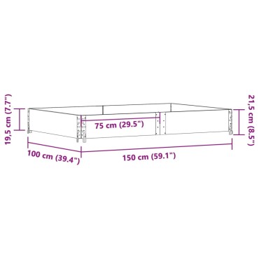 vidaXL Κολάρα Παλέτας 150x100 εκ. από Μασίφ Ξύλο Πεύκου