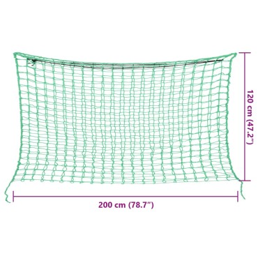 vidaXL Δίχτυα Σανού 2 Τεμ. Ορθογώνια Πράσινα 200x120 εκ. από PP