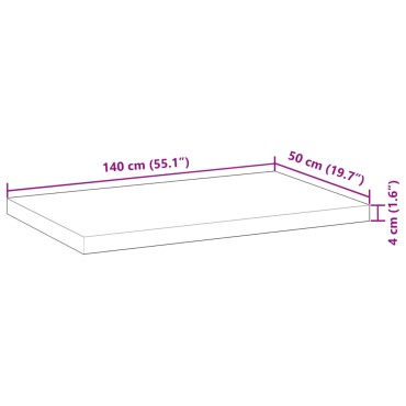 vidaXL Επιφάνεια Τραπεζιού Φιν. Λαδιού 140x50x4 εκ. Μασίφ Ξύλο Ακακίας