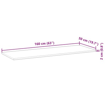 vidaXL Επιφάνεια Τραπεζιού Φιν. Λαδιού 160x50x2 εκ. Μασίφ Ξύλο Ακακίας