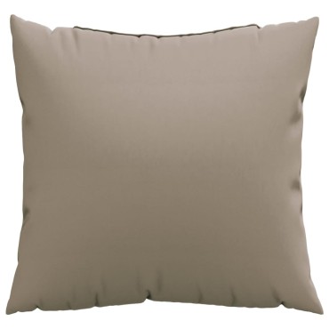 vidaXL Μαξιλάρια Καναπέ 4 τεμ. Taupe 60x60 εκ. Υφασμάτινα