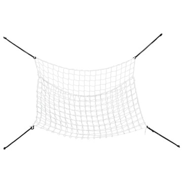 vidaXL Δίχτυα Σανού 2 Τεμ. Ορθογώνια Λευκή 200x120 εκ. από PP