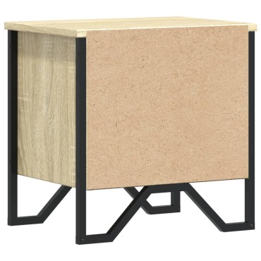 vidaXL Κομοδίνο Χρώμα Sonoma Δρυς 40x30x40cm από Επεξ. Ξύλο 1 τεμ.