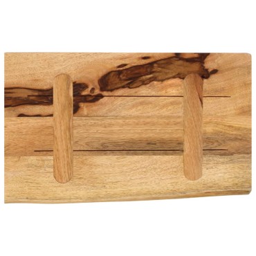 vidaXL Επιφάνεια Τραπεζιού 50x30x2,5cm Live Edge Μασίφ Ξύλο Μάνγκο 1 τεμ.