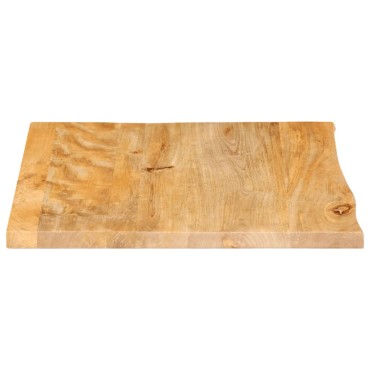 vidaXL Επιφάνεια Τραπεζιού 40x40x3,8cm Live Edge Μασίφ Ξύλο Μάνγκο 1 τεμ.