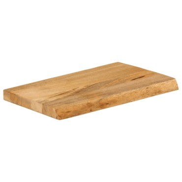 vidaXL Επιφάνεια Τραπεζιού 40x20x3,8cm Live Edge Μασίφ Ξύλο Μάνγκο 1 τεμ.