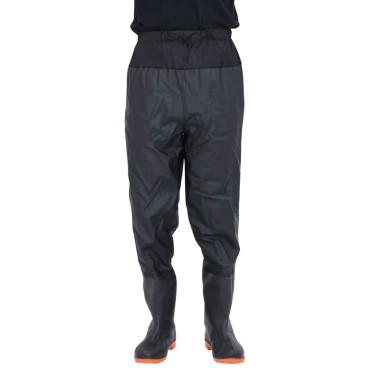 vidaXL Waist Waders με μπότες Μαύρο μέγεθος 38