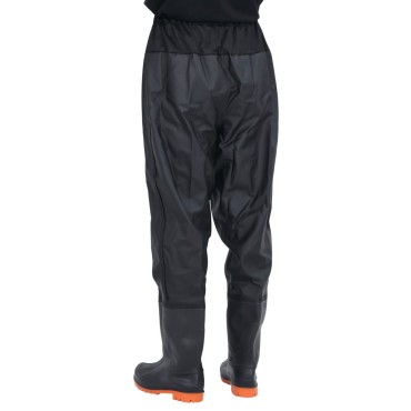 vidaXL Waist Waders με μπότες Μαύρο μέγεθος 38