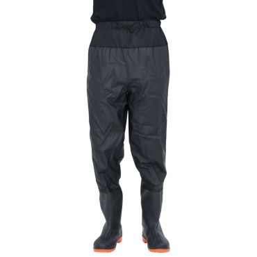 vidaXL Waist Waders με μπότες Μαύρο μέγεθος 41